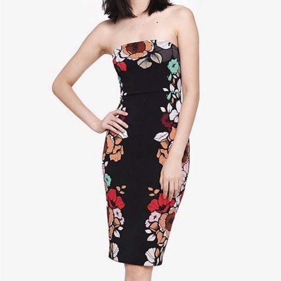 Express Dresses & Skirts - Express Floral Bodycon Dress - 10